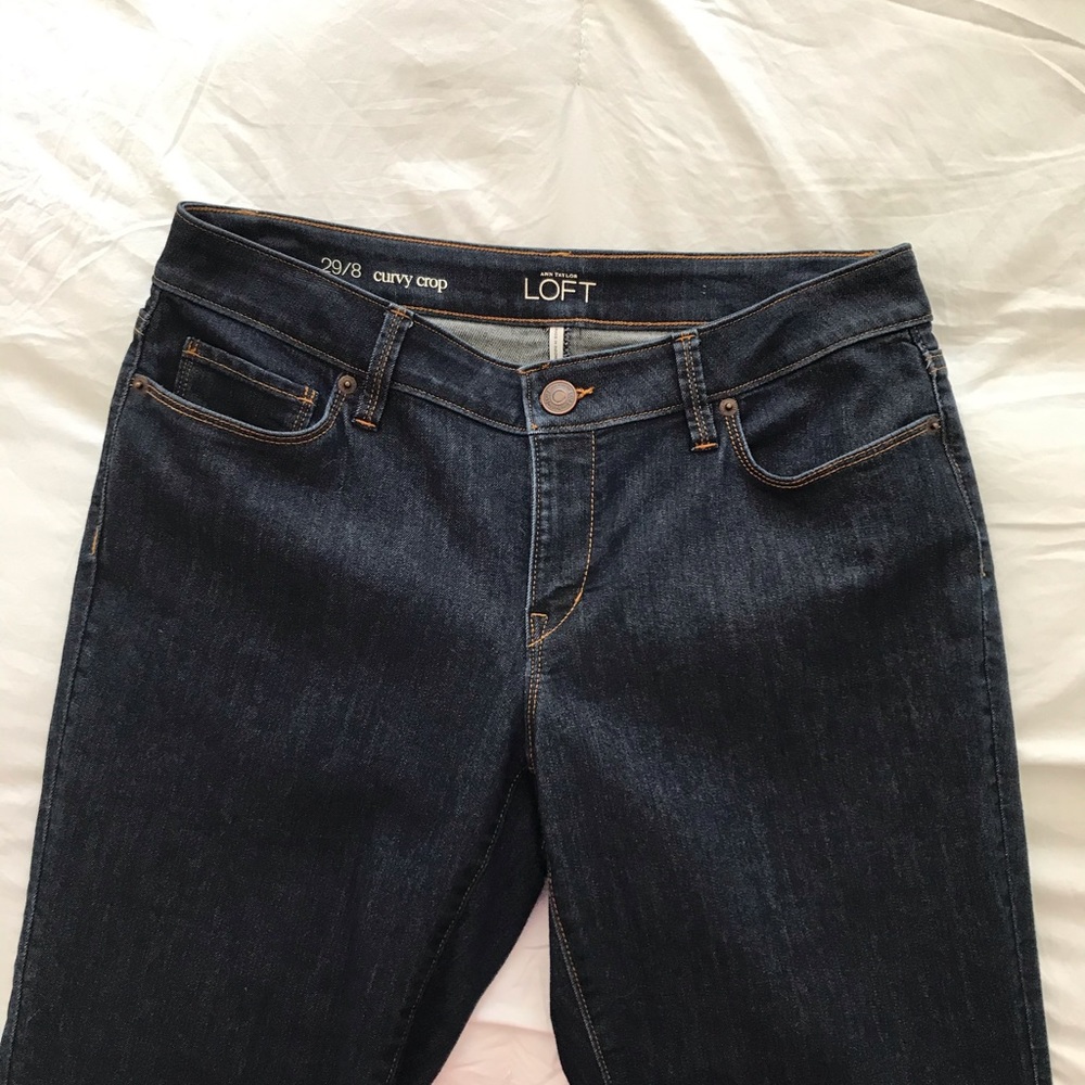 Ann Taylor Loft curvy crop jeans